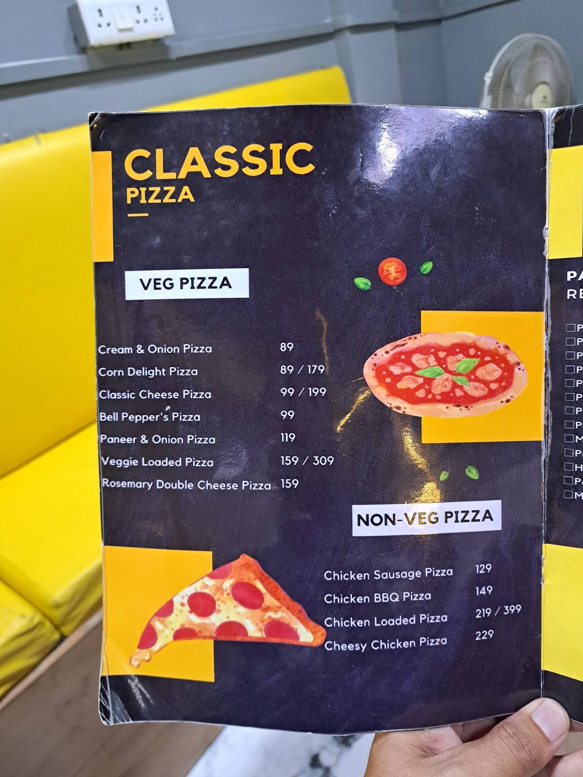 Crafted Curry Pizza menu