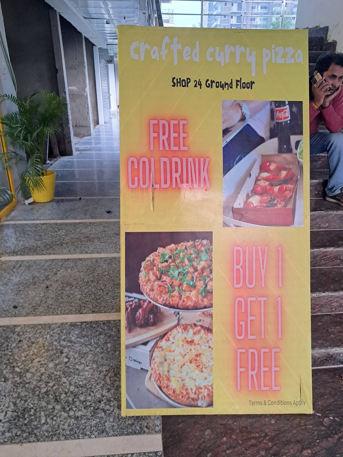 Crafted Curry Pizza menu