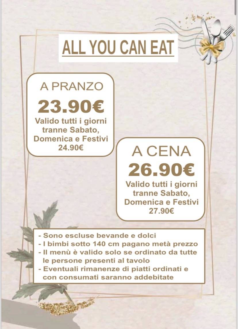 Menu di Cristallo 