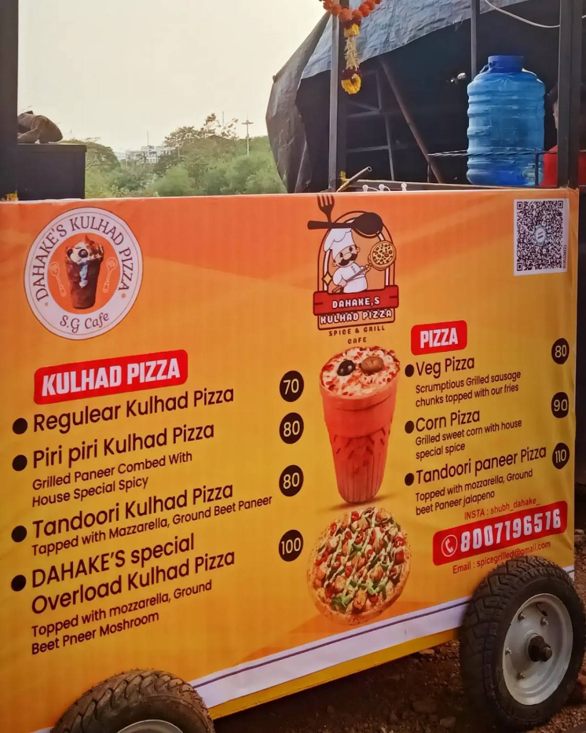 DAHAKE'S Kulhad pizza menu