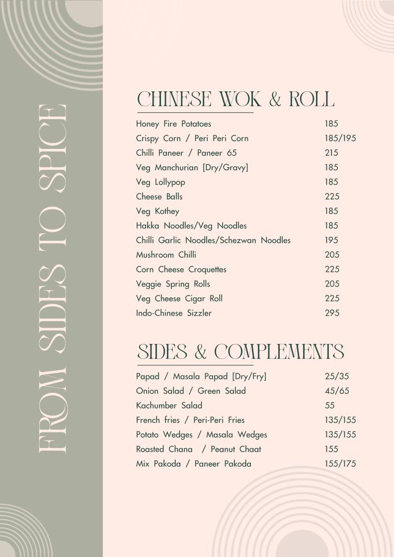 DALCHINI Restaurant menu