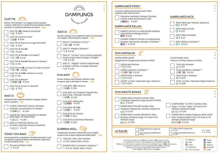 Menu di Damplings 