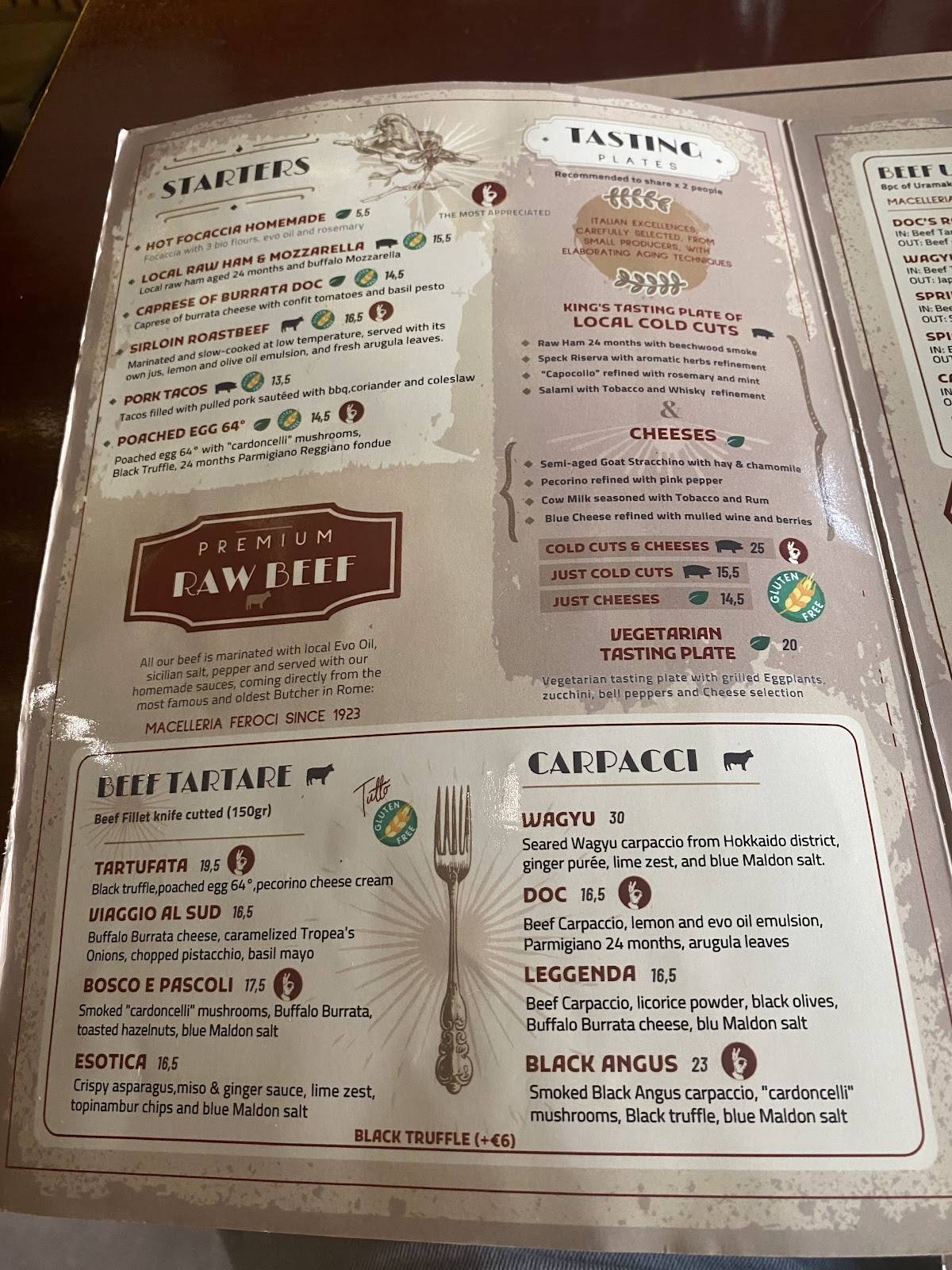 Menu di "DOC" EnoBistrot - Cucina & Vineria 