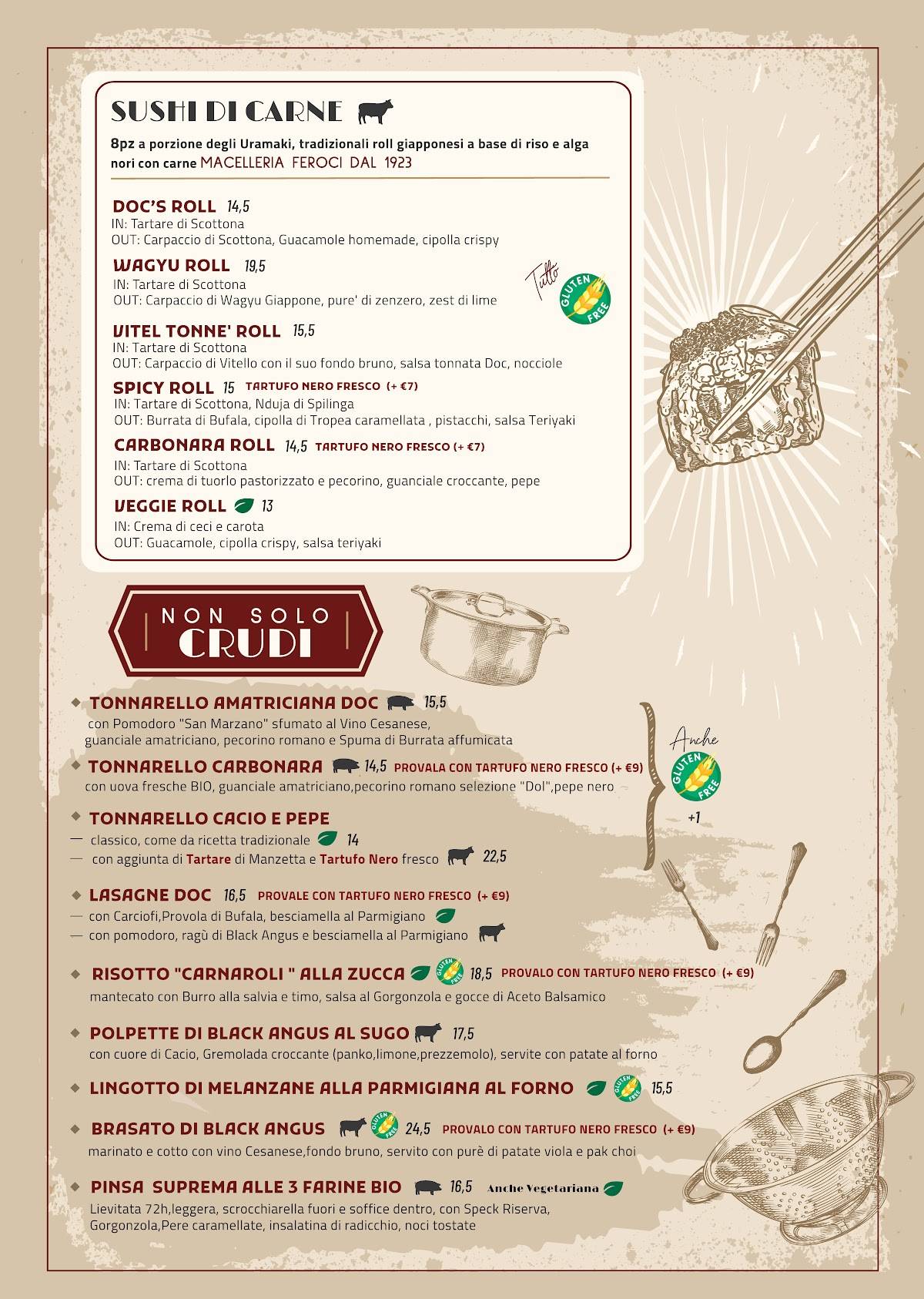 Menu di "DOC" EnoBistrot - Cucina & Vineria 