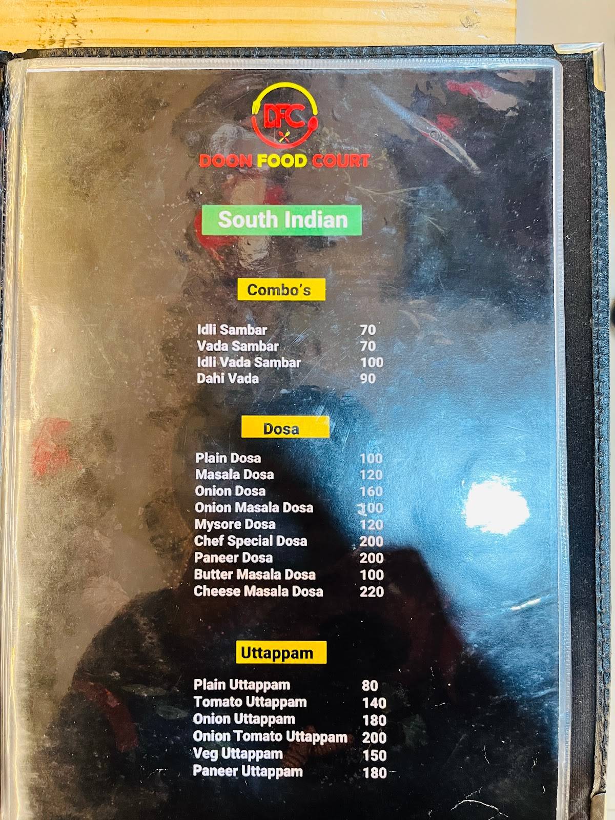 DOON FOOD COURT menu