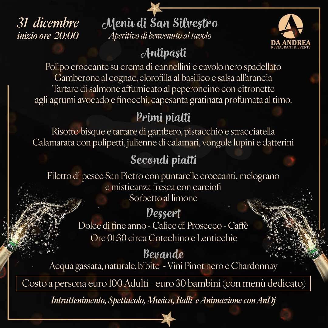 Menu di Da Andrea Restaurant 
