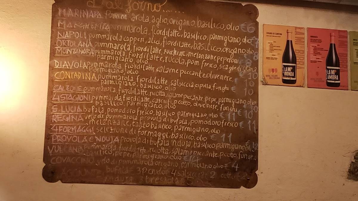 Menu di Da Gherardo 