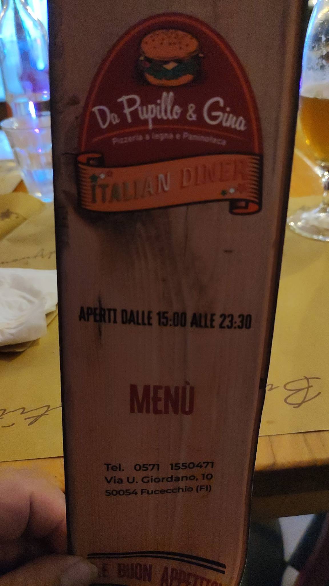 Menu di Da Pupillo & Gina 