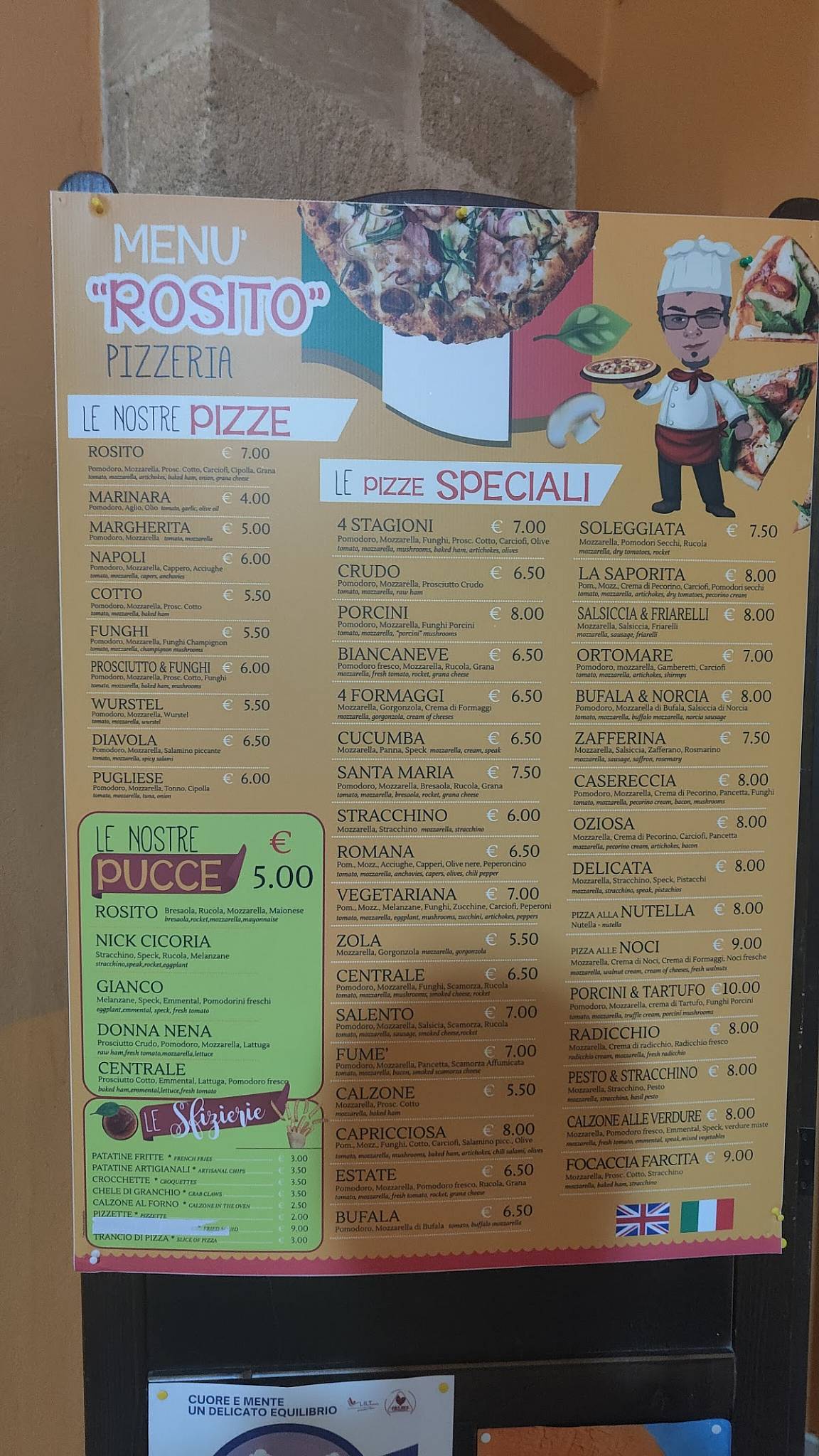 Menu di Da Rosito 
