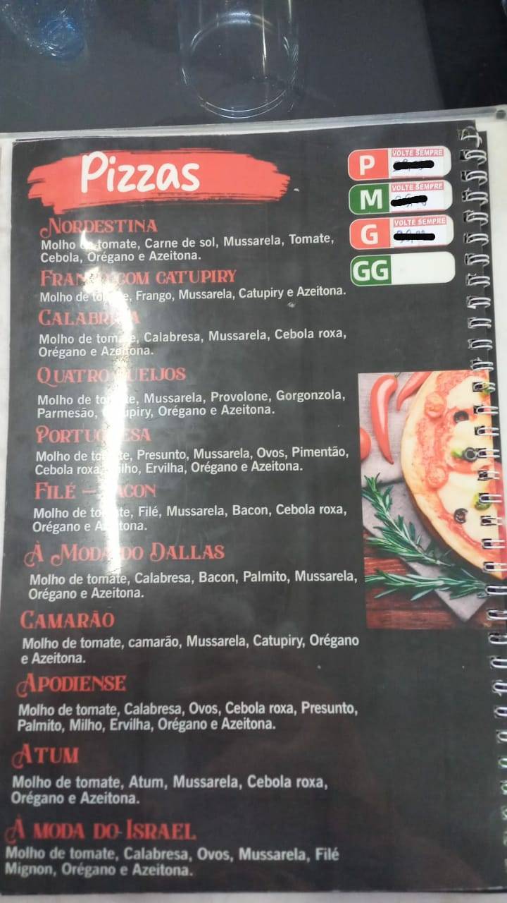 Dallas Grill cardápio