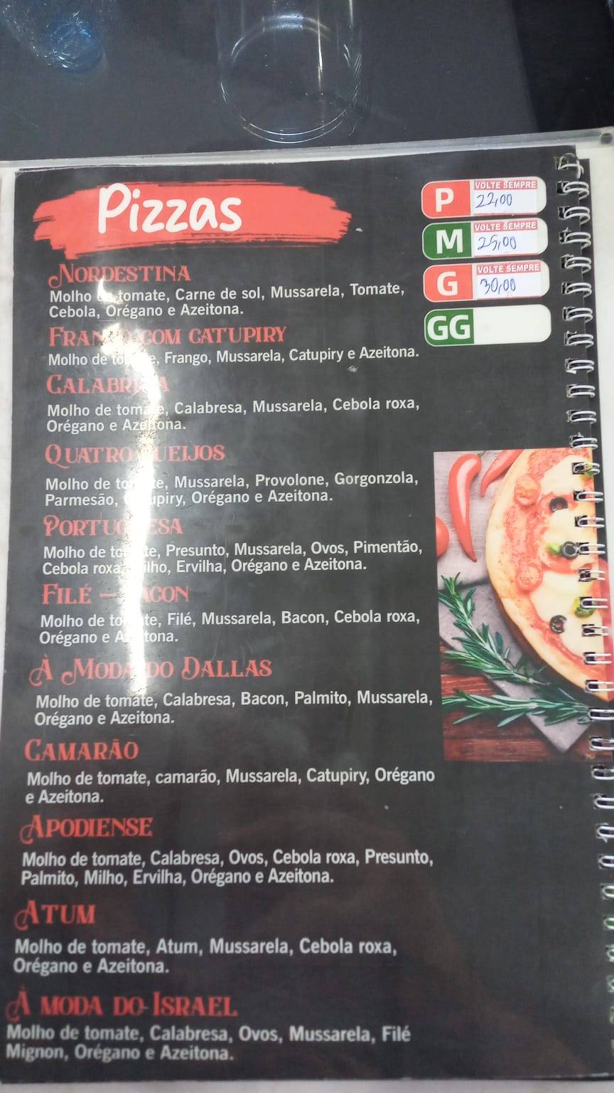 Dallas Grill cardápio