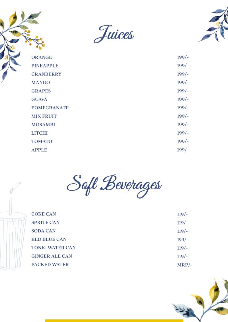 Forest House Cafe menu