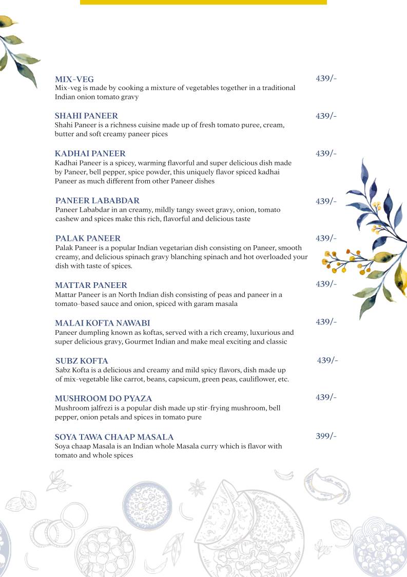 Forest House Cafe menu
