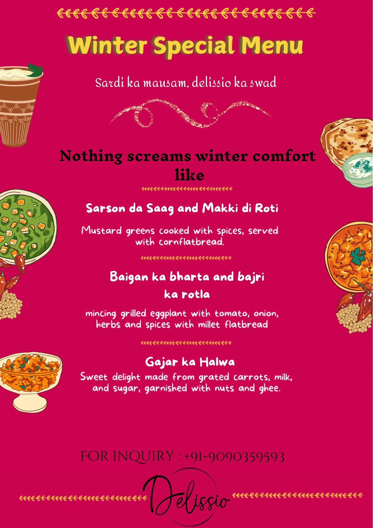 Delissio menu