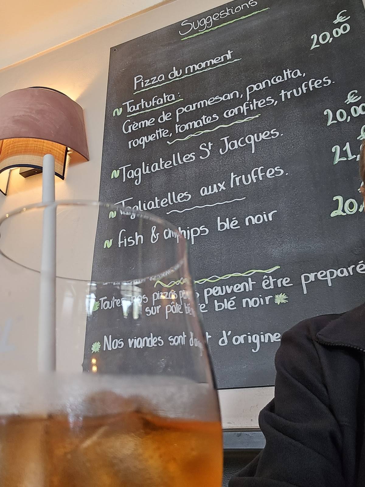 Menu de Della Spiaggia