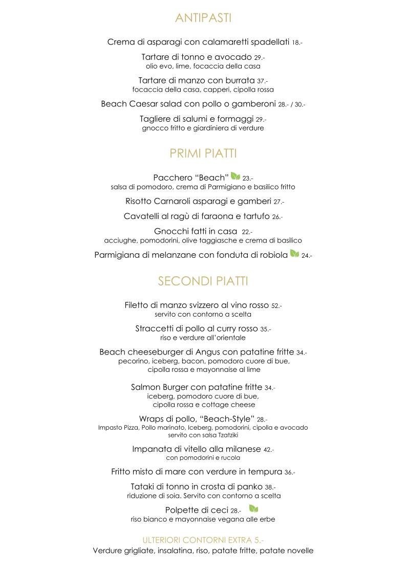 Menu di Delta Beach Lounge 