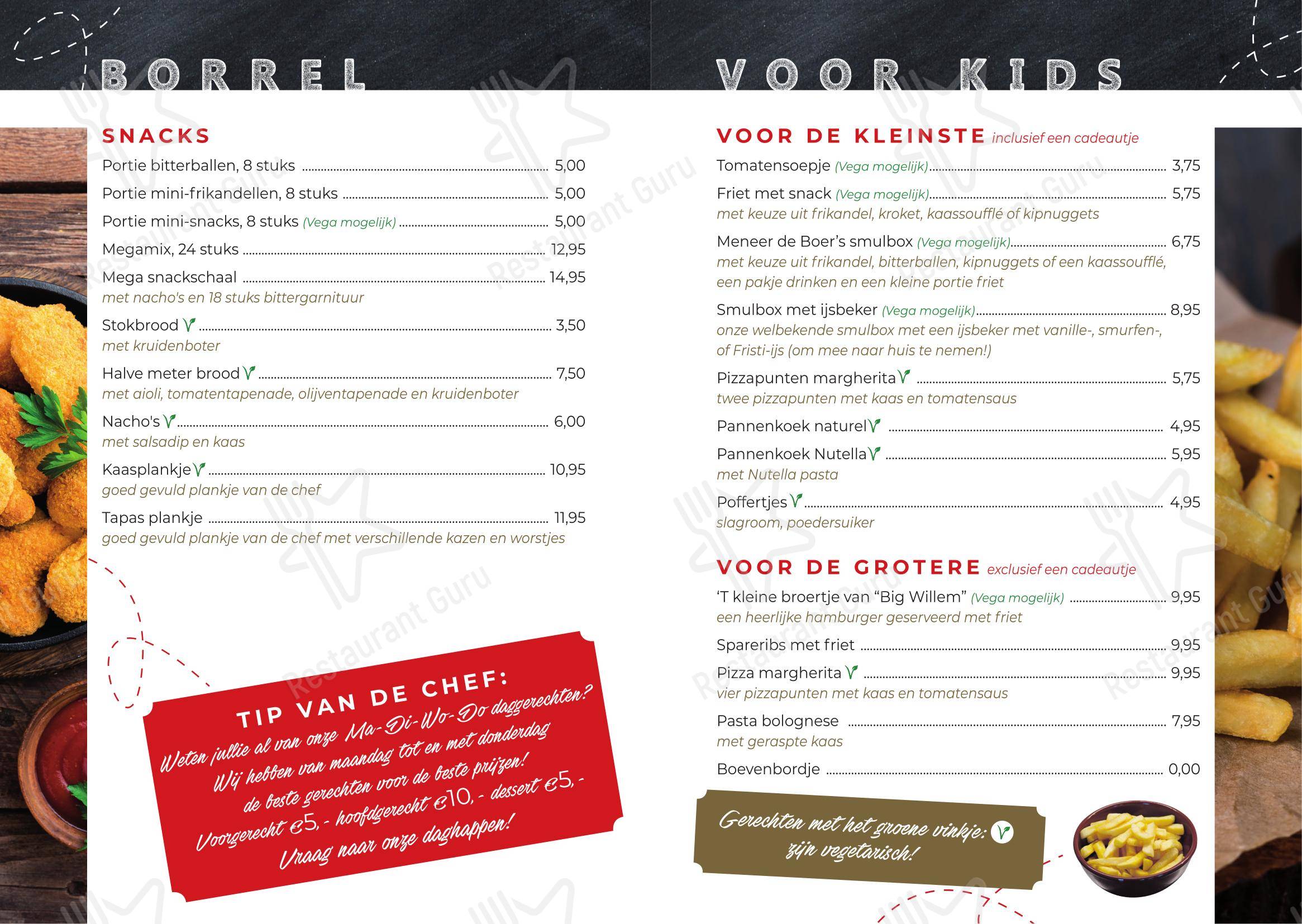 Menu bar pour Den Overkant dans Riel