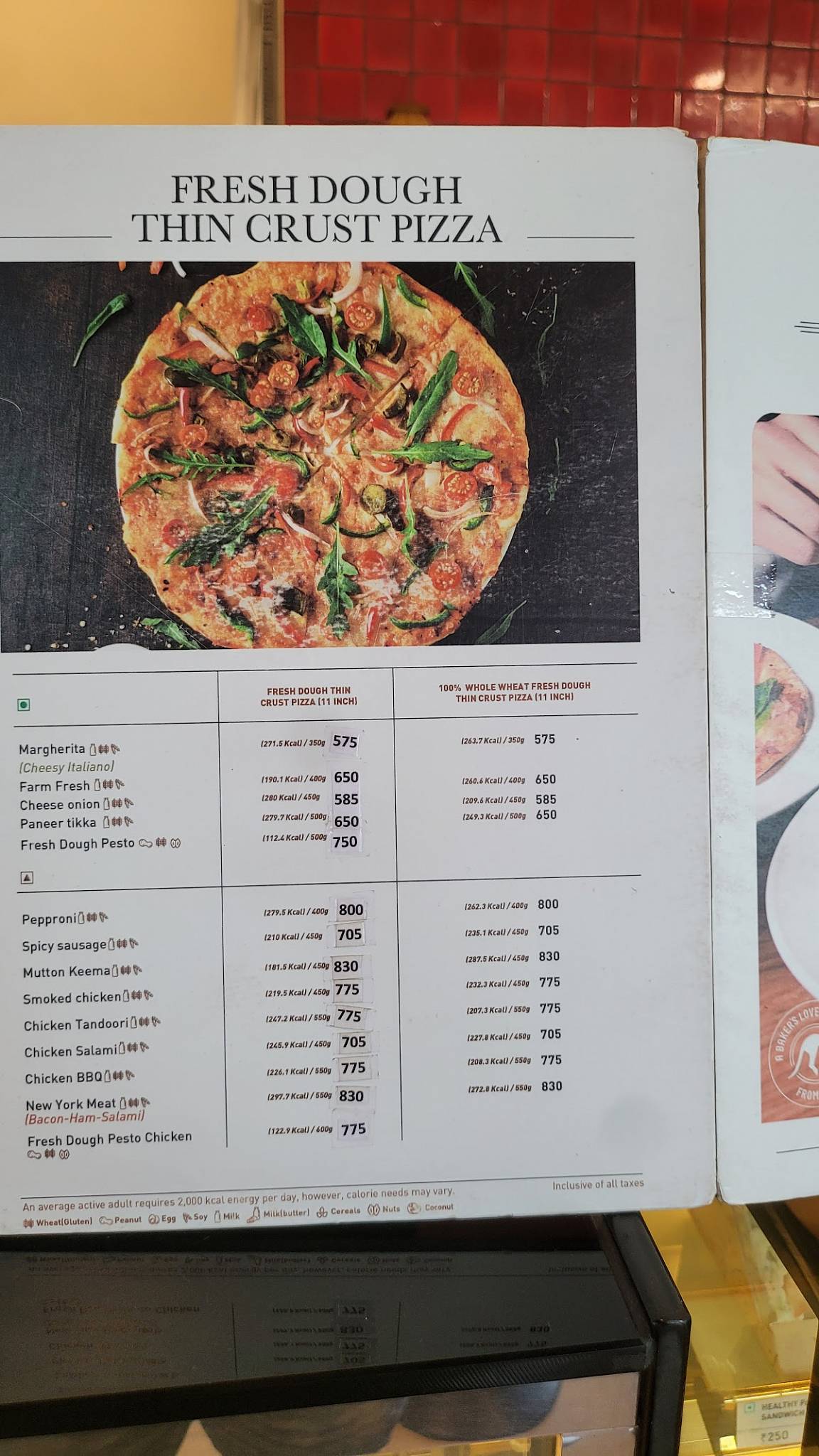 NIK BAKER'S menu