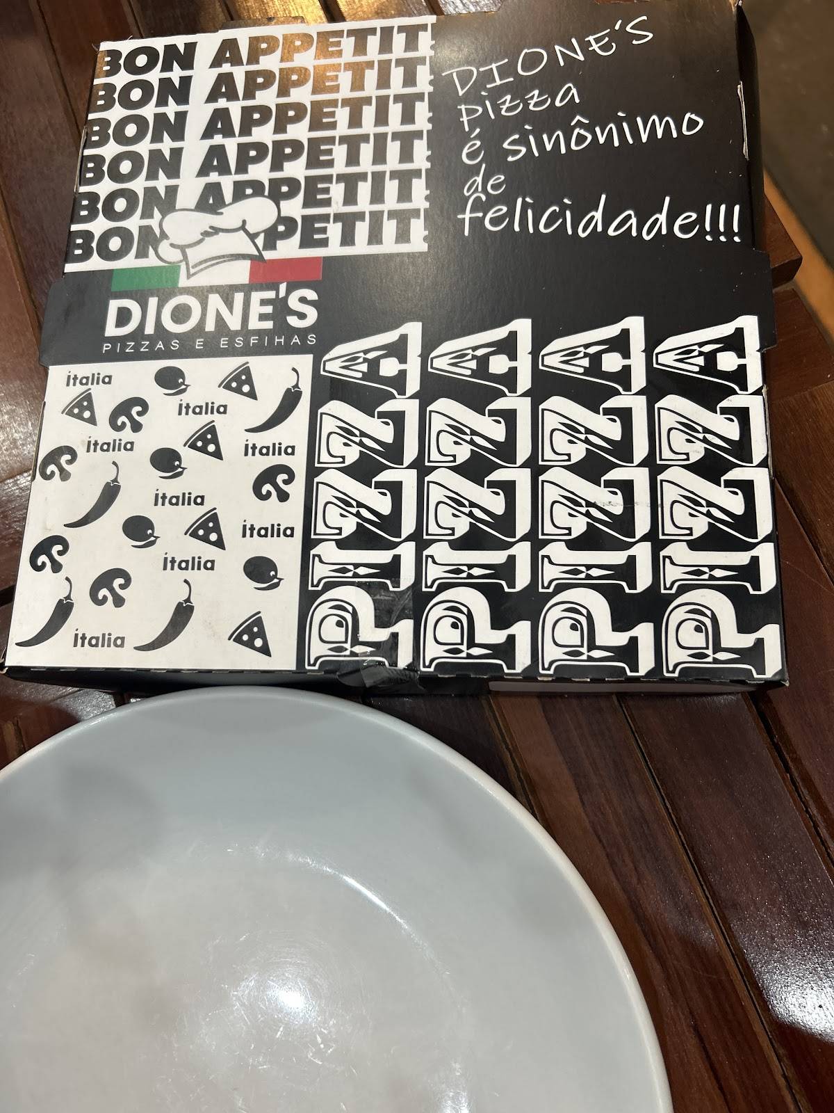 Diones pizza e esfihas cardápio