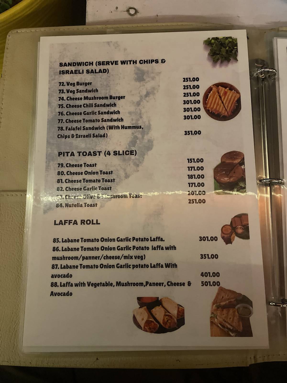 Doctor Alone Hostel & Cafe menu