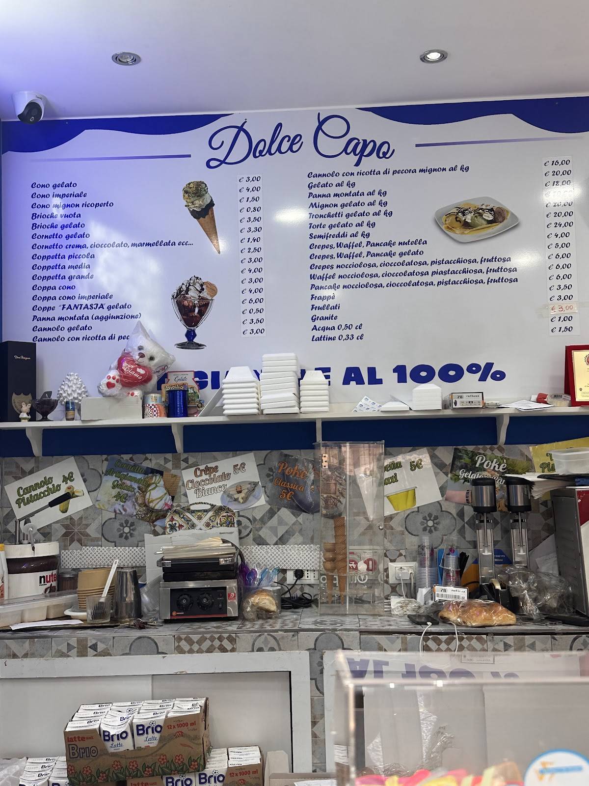 Menu di Dolce capo 