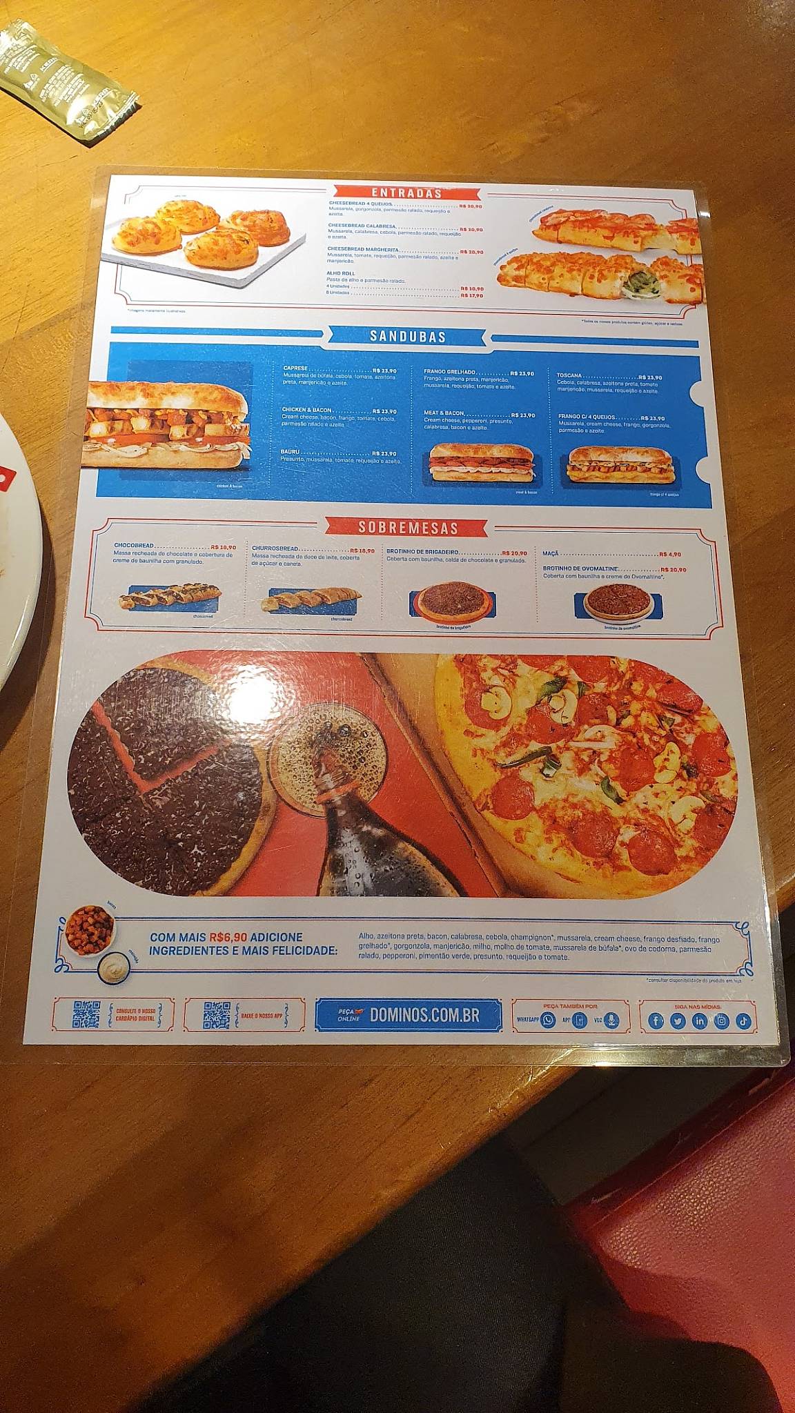 Domino's Pizza cardápio