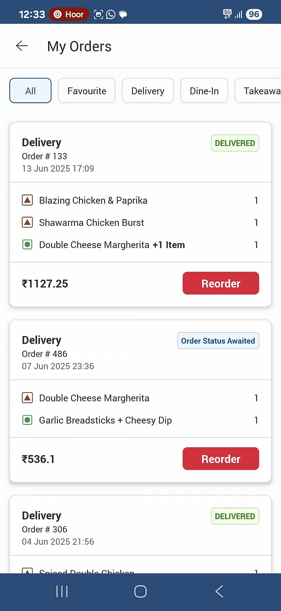 Domino's Pizza Subhash Nagar, Dehradun menu