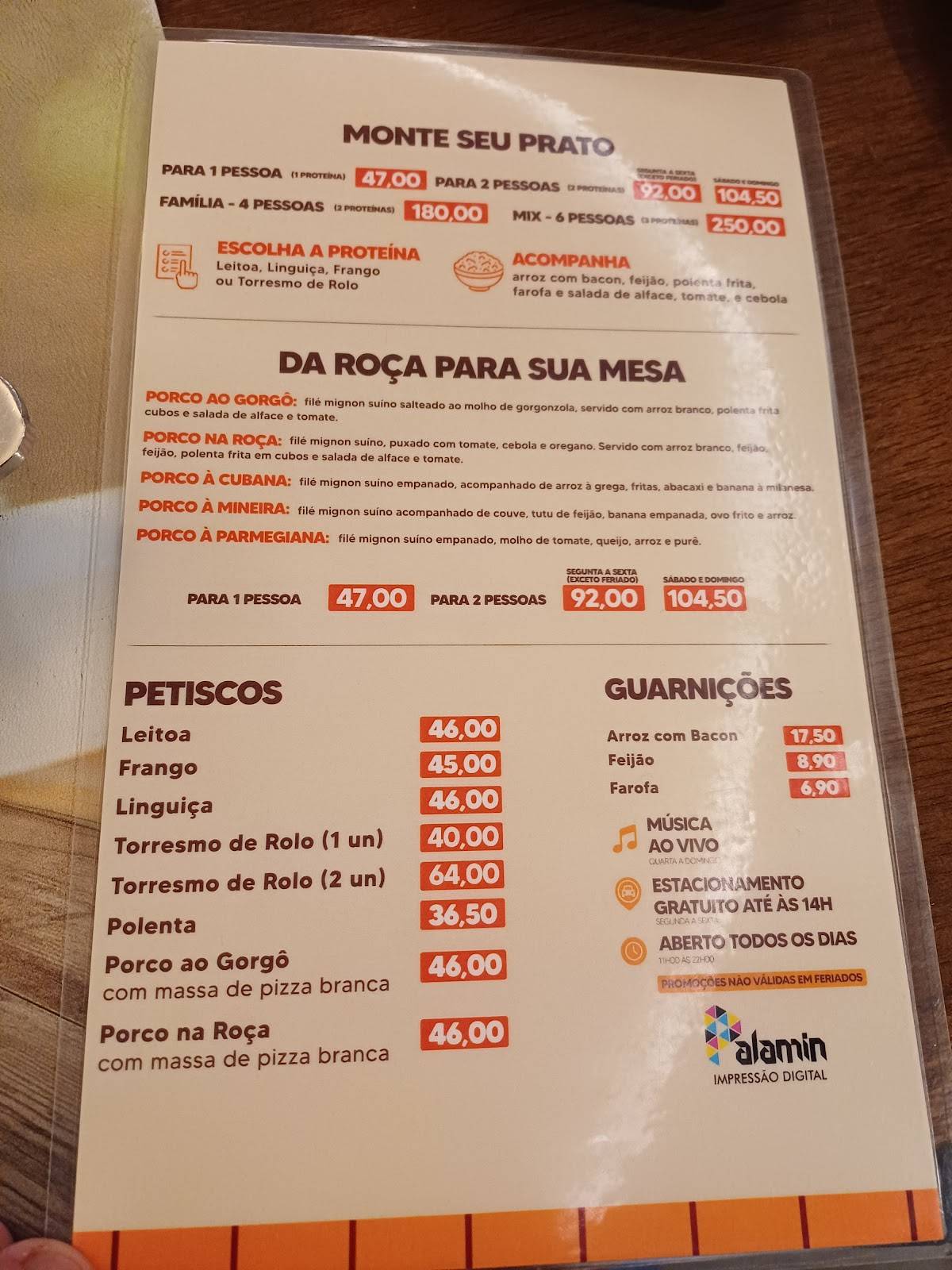 Dona Branca - Restaurante Boulevard Shopping cardápio