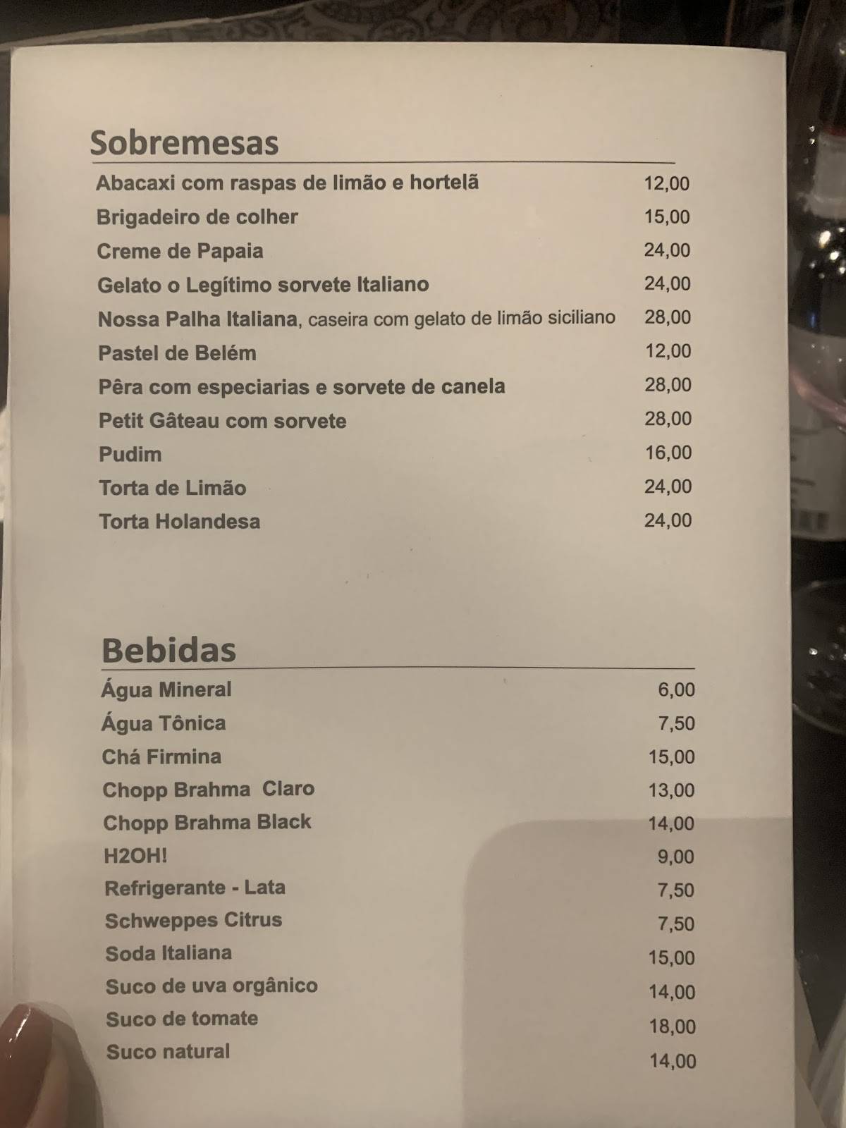 Dona Firmina Pizzaria cardápio