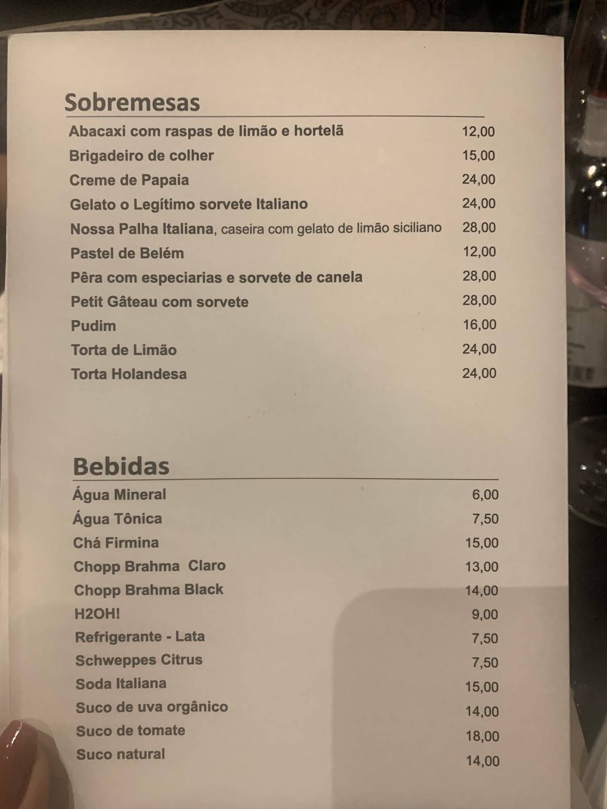 Dona Firmina Pizzaria cardápio