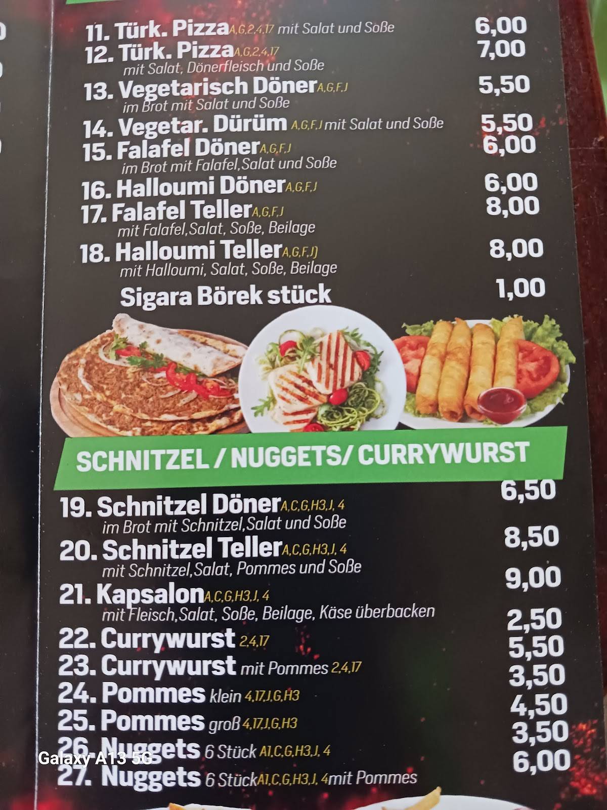 Speisekarte von Döner Box 24, Guben