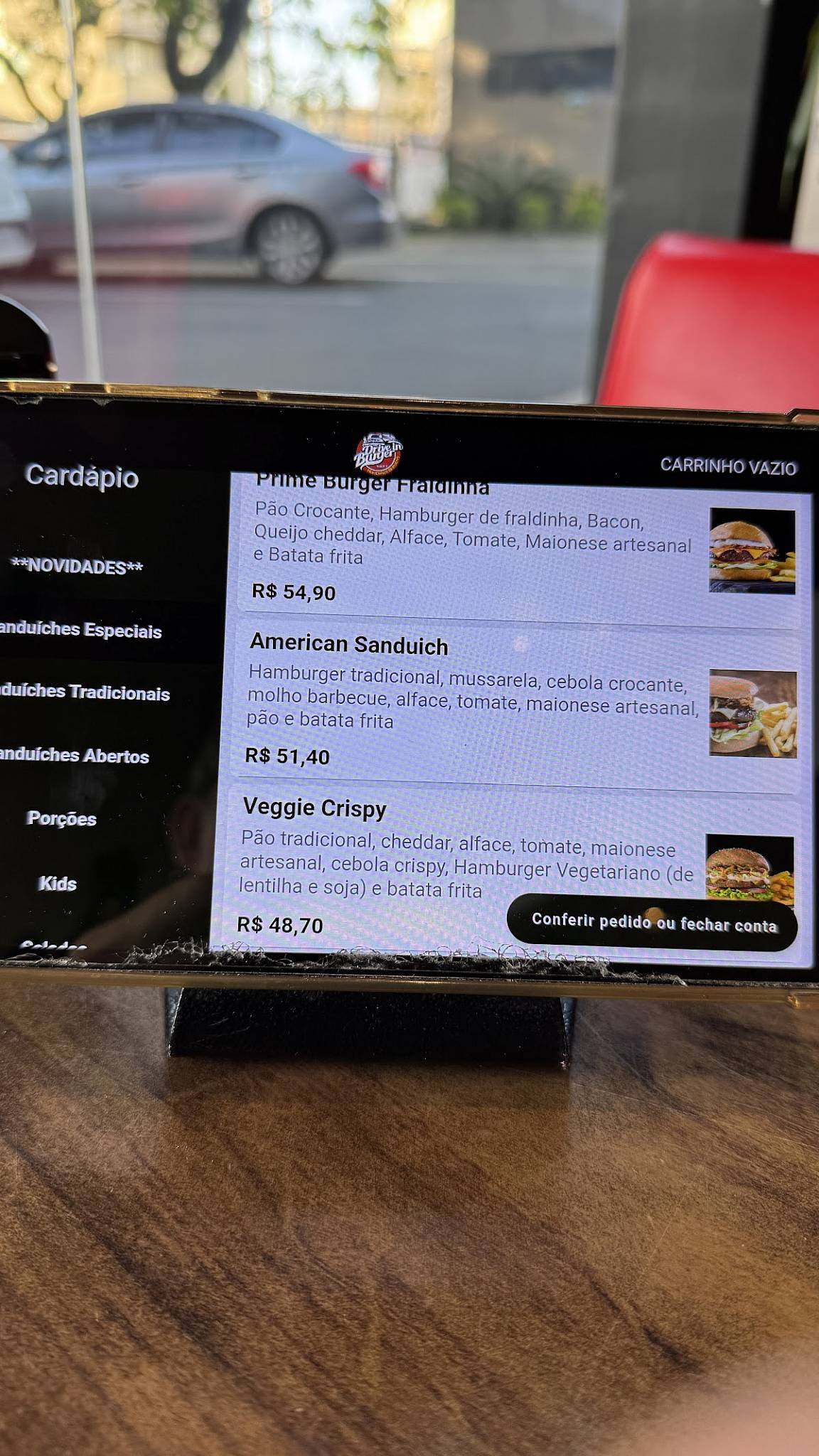 Drive in Burger cardápio