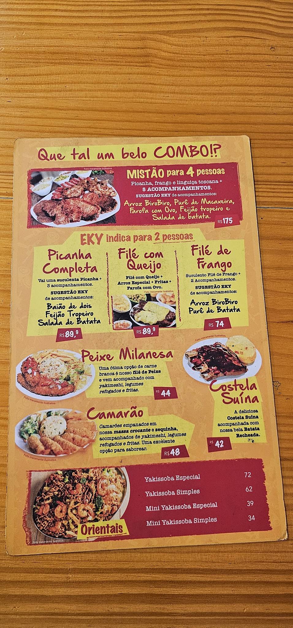EKY Espetaria (Vileta) cardápio