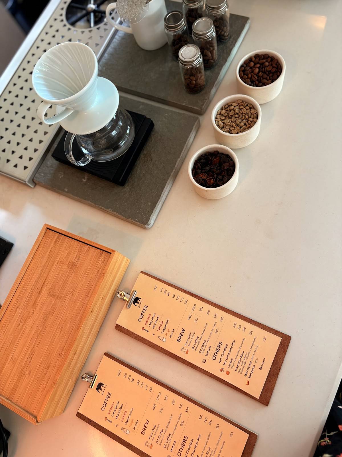 ENUGU speciality coffee shop space menu