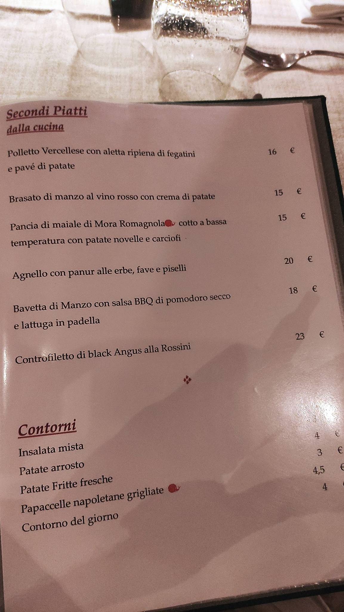 Menu di ESPERIA Osteria Flegrea 
