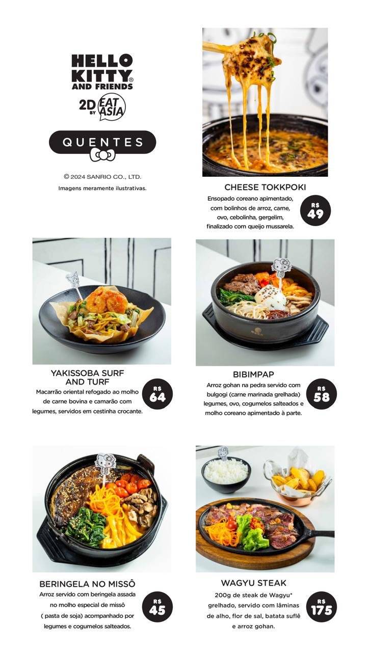 Hello Kitty and Friends 2d by Eat Asia cardápio