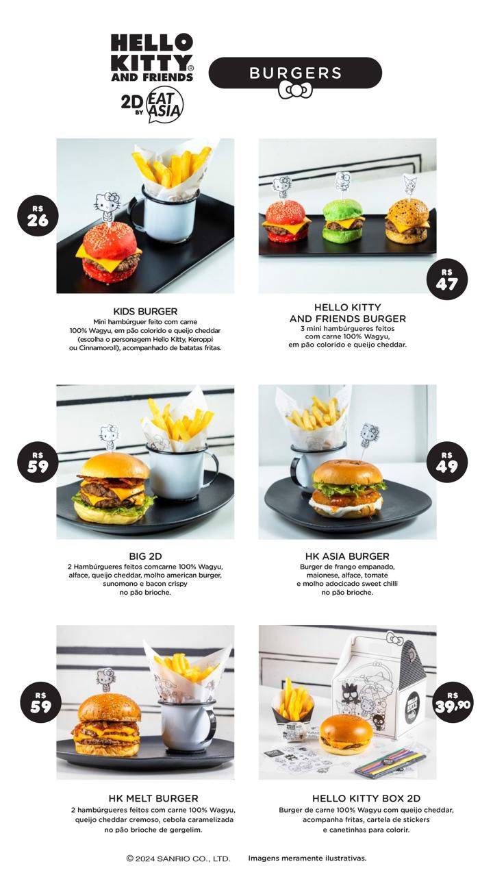 Hello Kitty and Friends 2d by Eat Asia cardápio