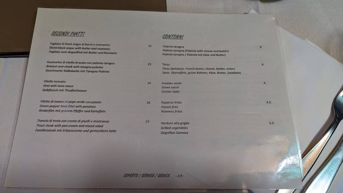 Menu di El Logasc 
