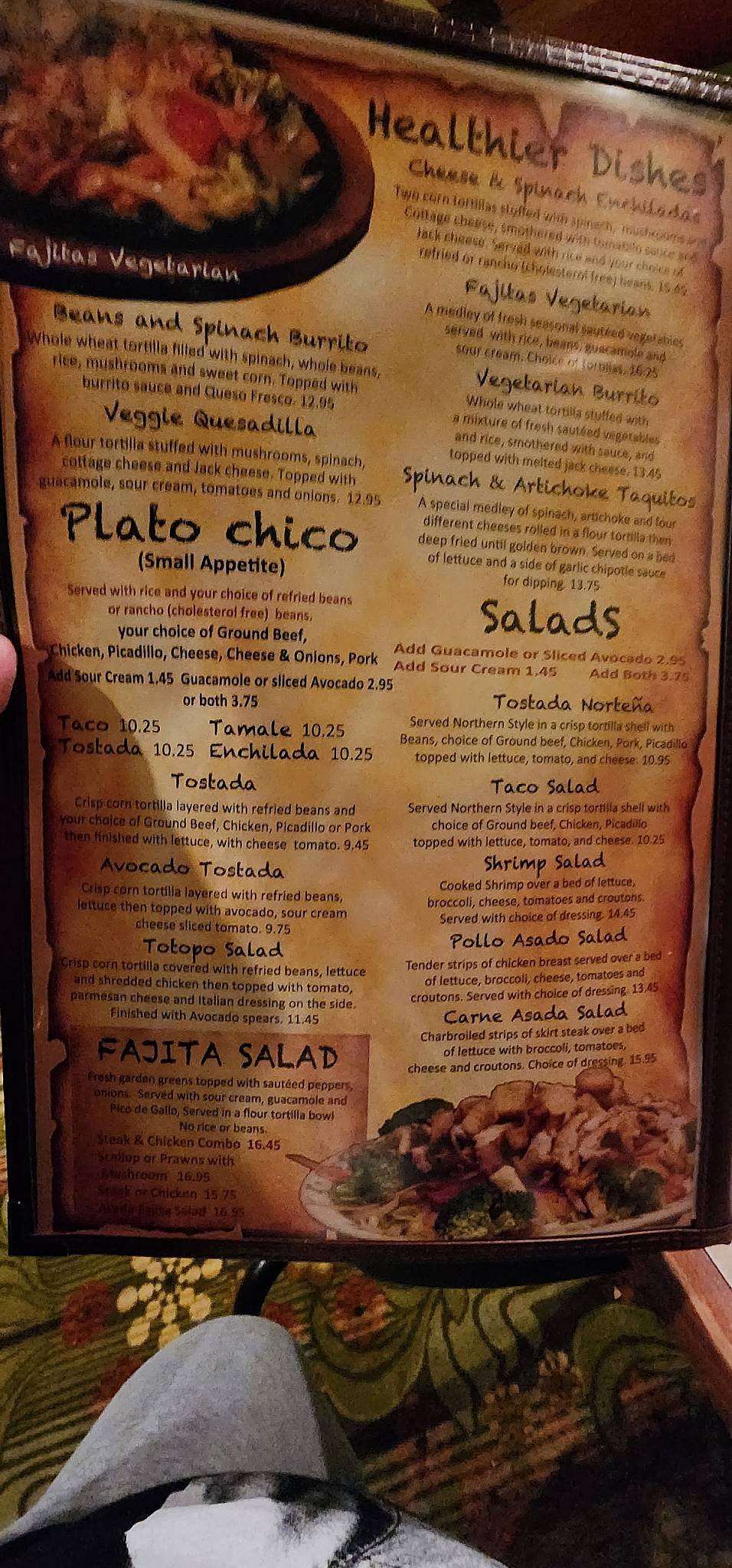 Menu at El Porton Restaurant, East Wenatchee