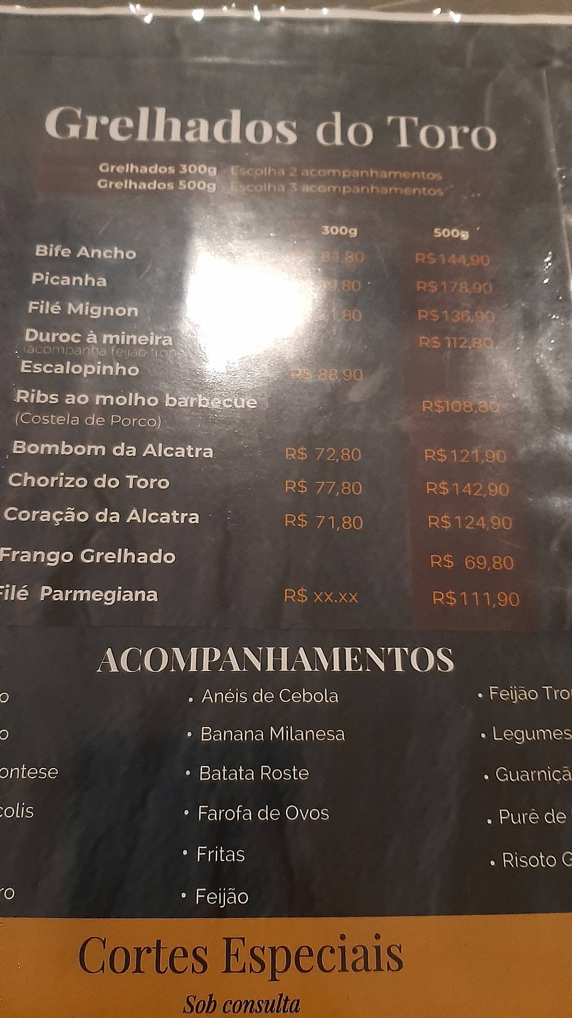 El Toro Churrascaria cardápio