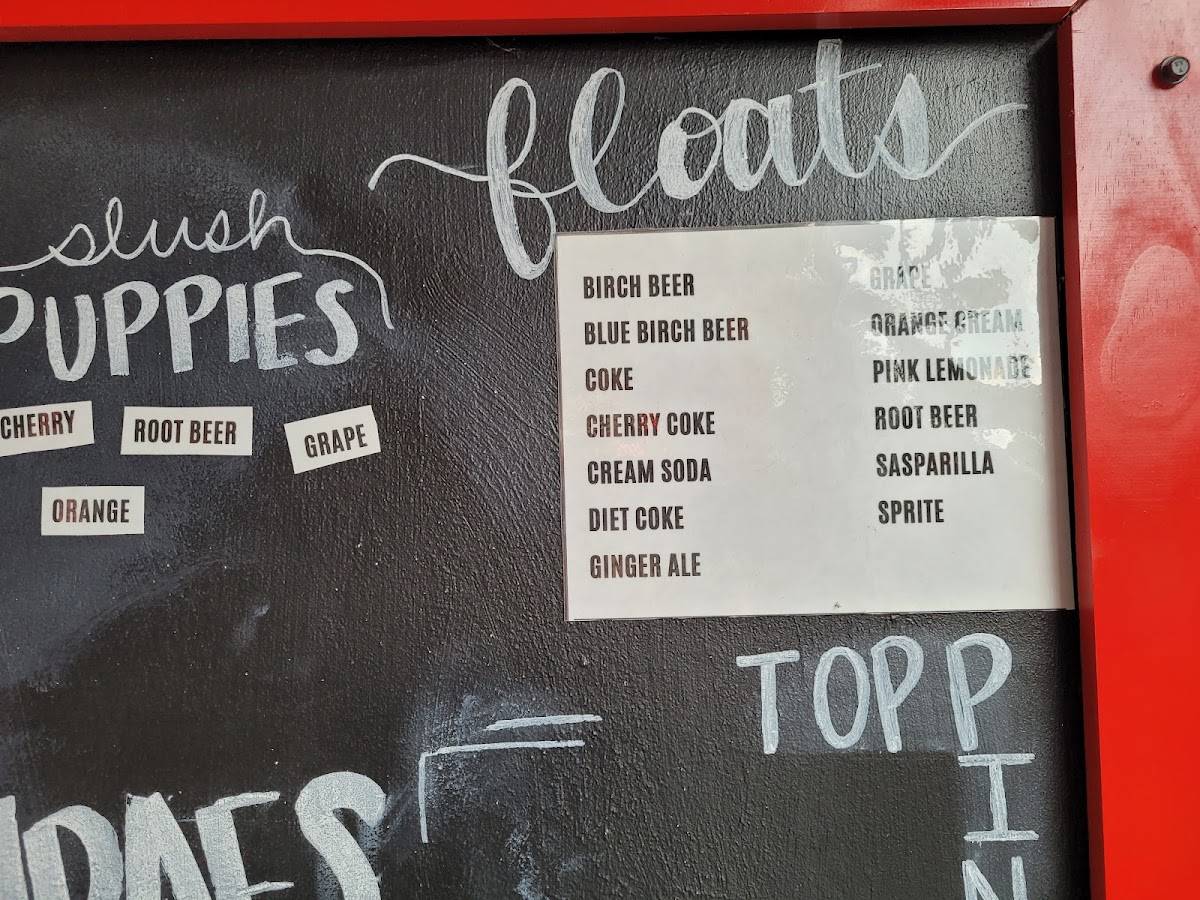 Menu at Kristy's Whistle Stop restaurant, Enola