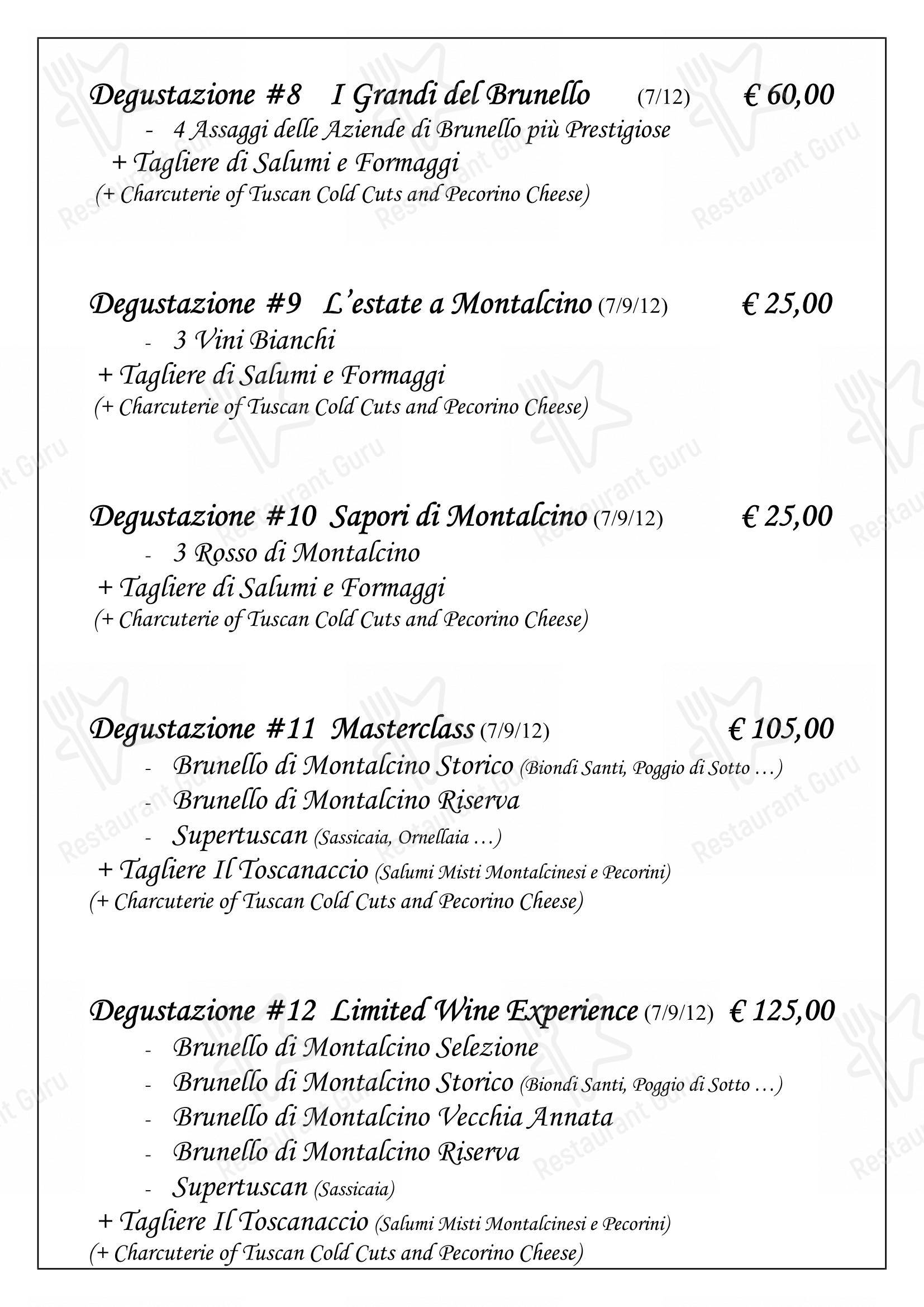 菜单 per Enoteca di Piazza pub & bar