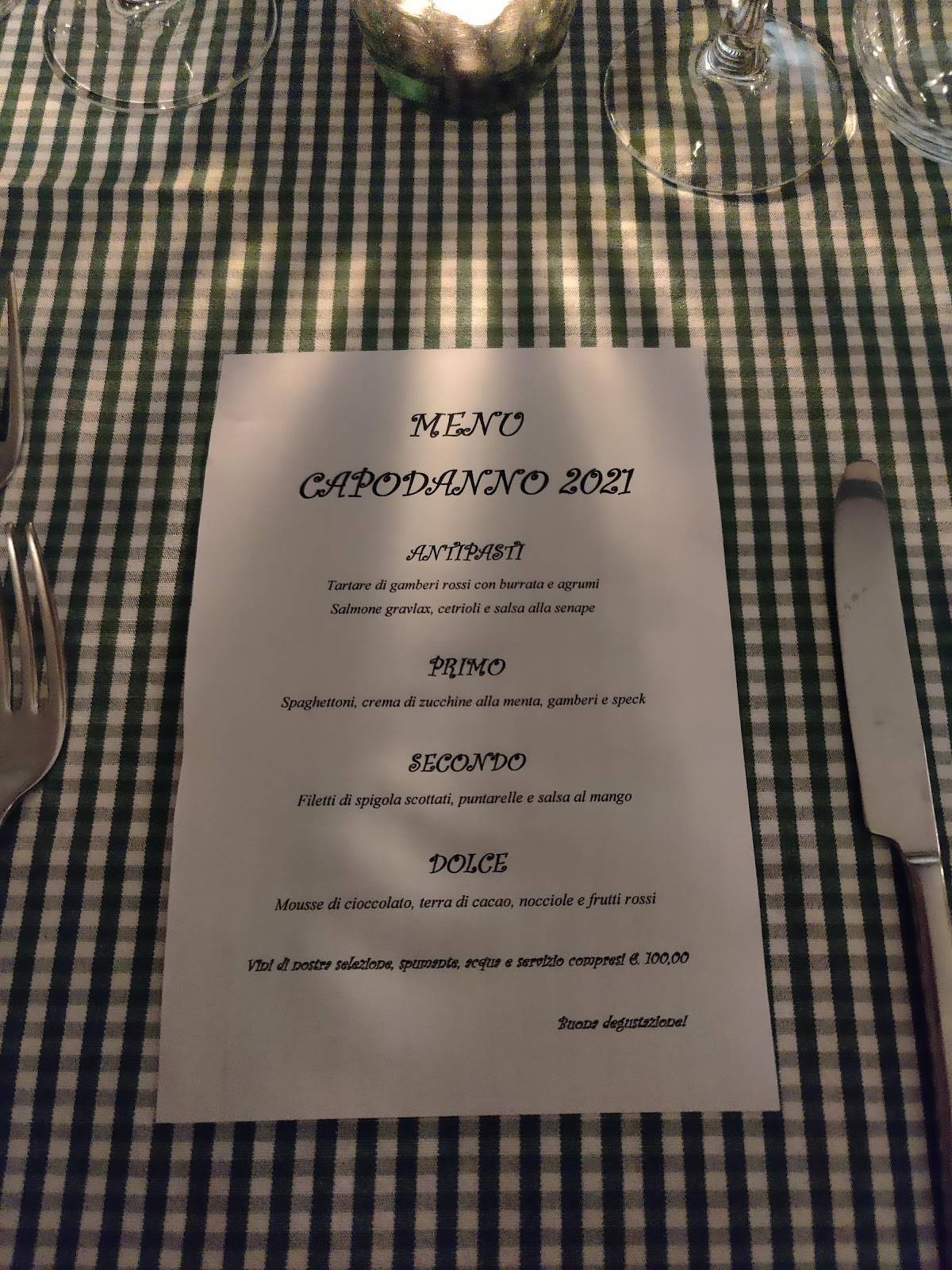 Menu di Entrèe 
