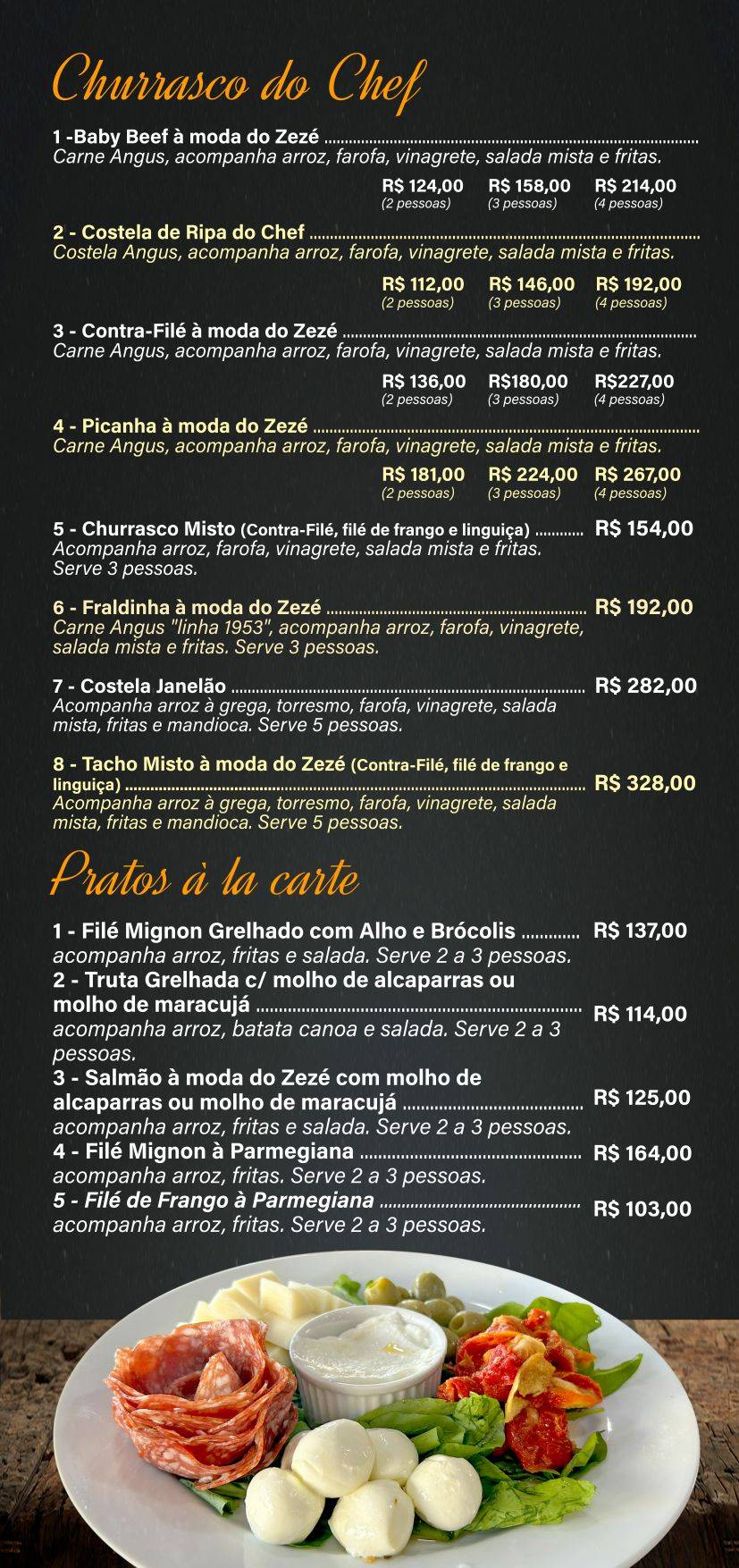 Espetinho Goiânia cardápio