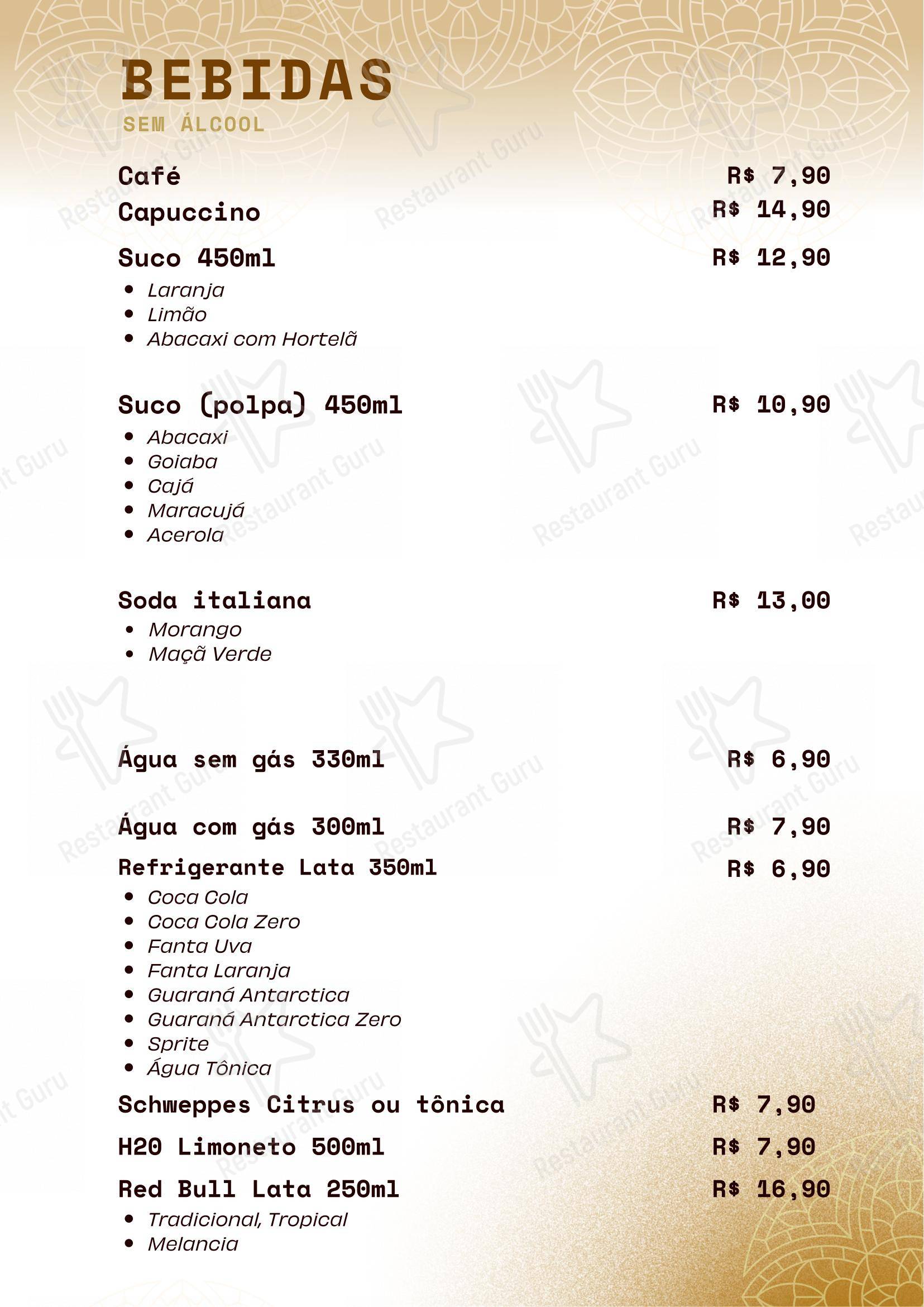 Menu para Esquina Brasil Fortaleza - Gastronomia Cultura em Fortaleza