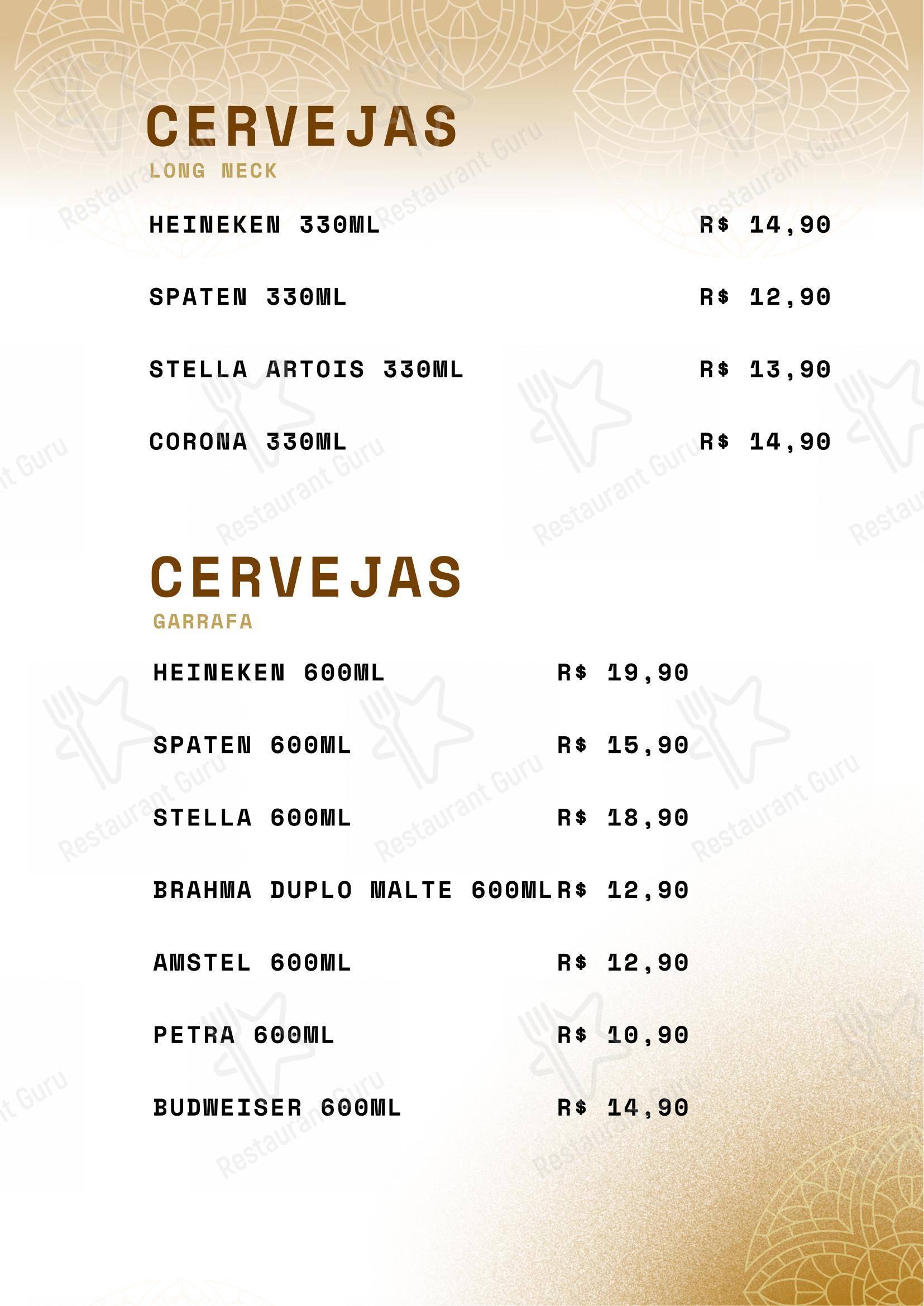 Esquina Brasil Fortaleza - Gastronomia Cultura - Menu