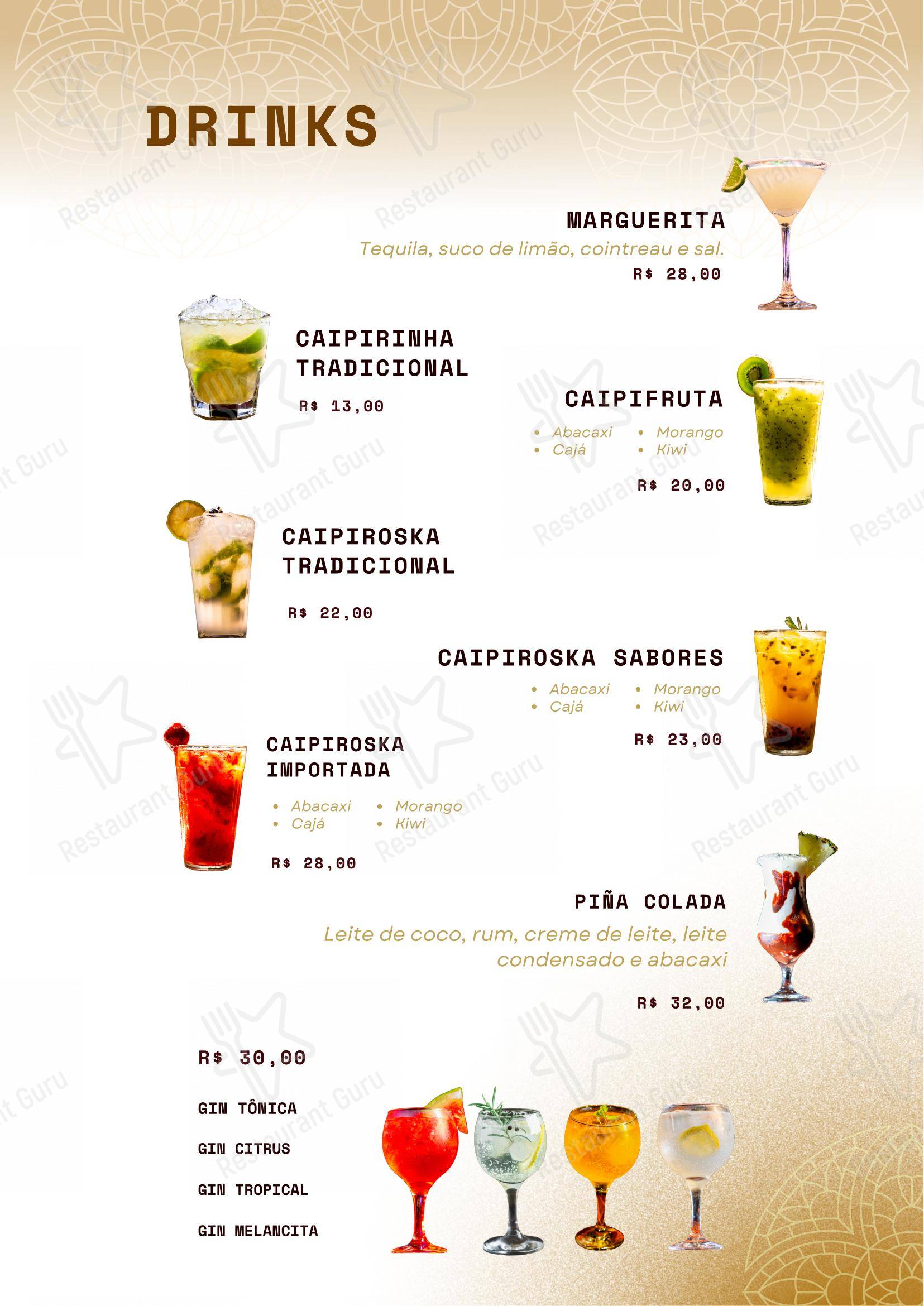 Menu para Esquina Brasil Fortaleza - Gastronomia Cultura em Fortaleza