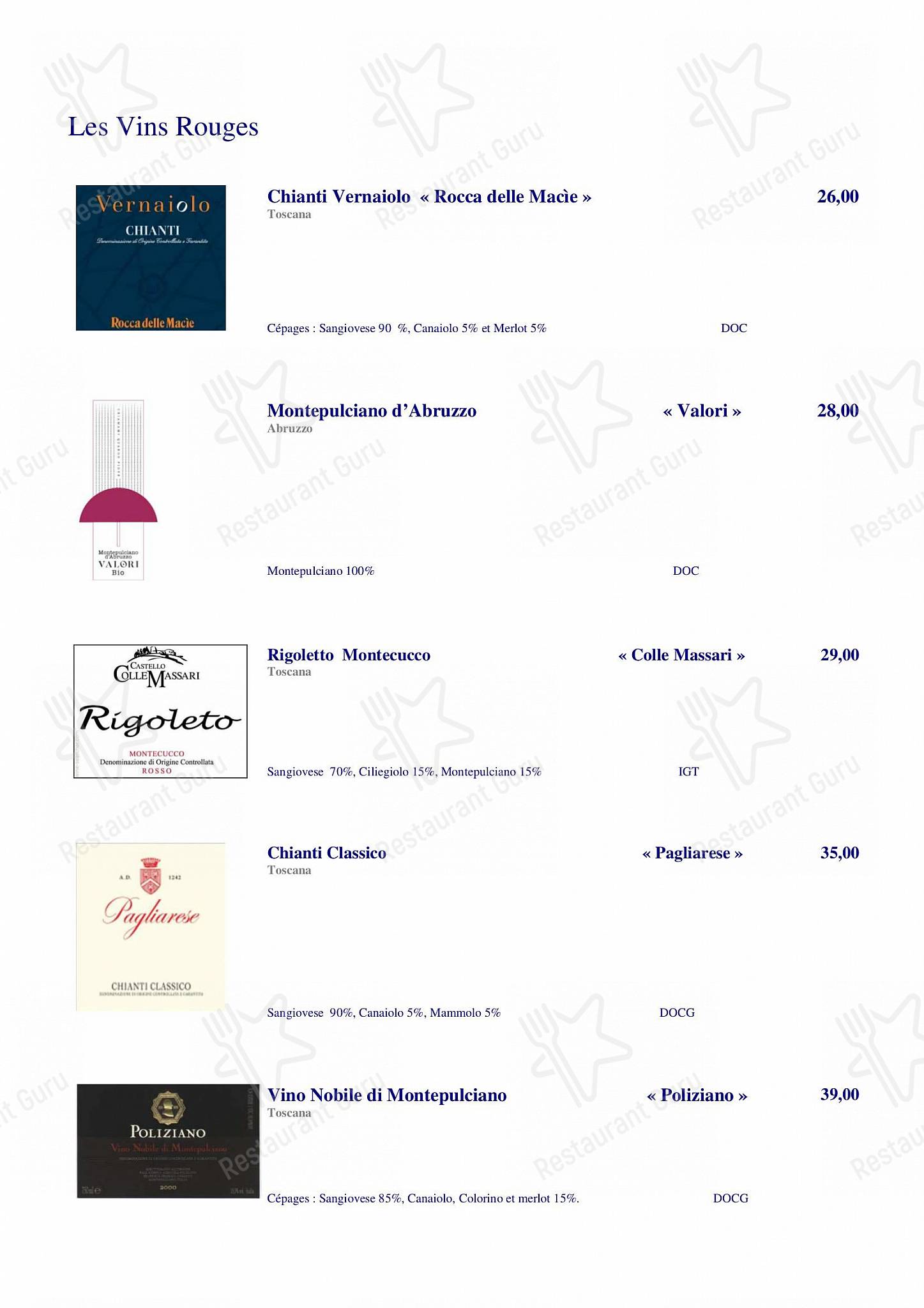 Ночное меню pour Esscobar by Tom dans Bütgenbach