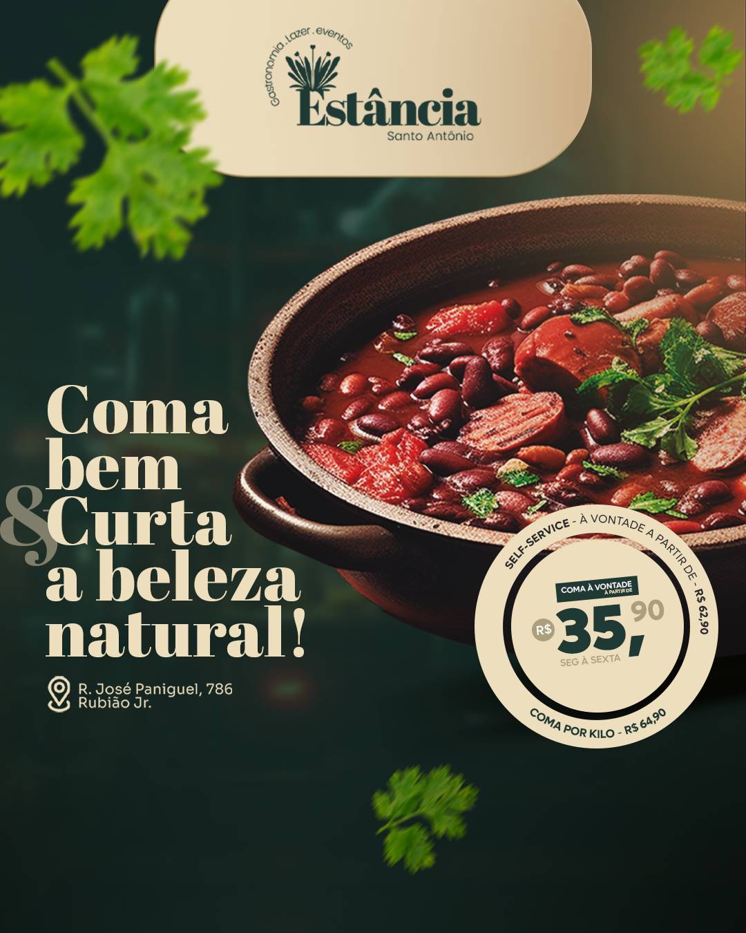 Estância Santo Antônio cardápio