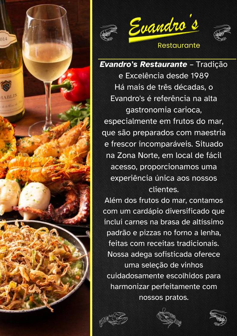 Evandro's Restaurante cardápio